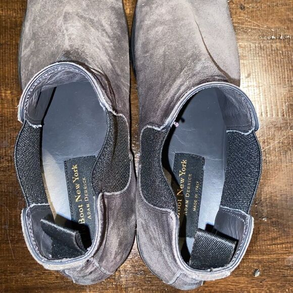 To Boot New York Adam Derrick Gray Chelsea Boots Suede Ankle size 10 - Picture 4 of 9
